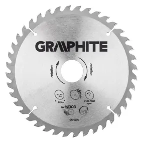 235 x30-40T Hout Cirkelzaagblad Graphite