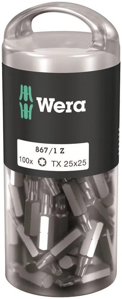 867/1 TORX® BITS DIY 100, TX 25 X 25 MM, 100DELIG