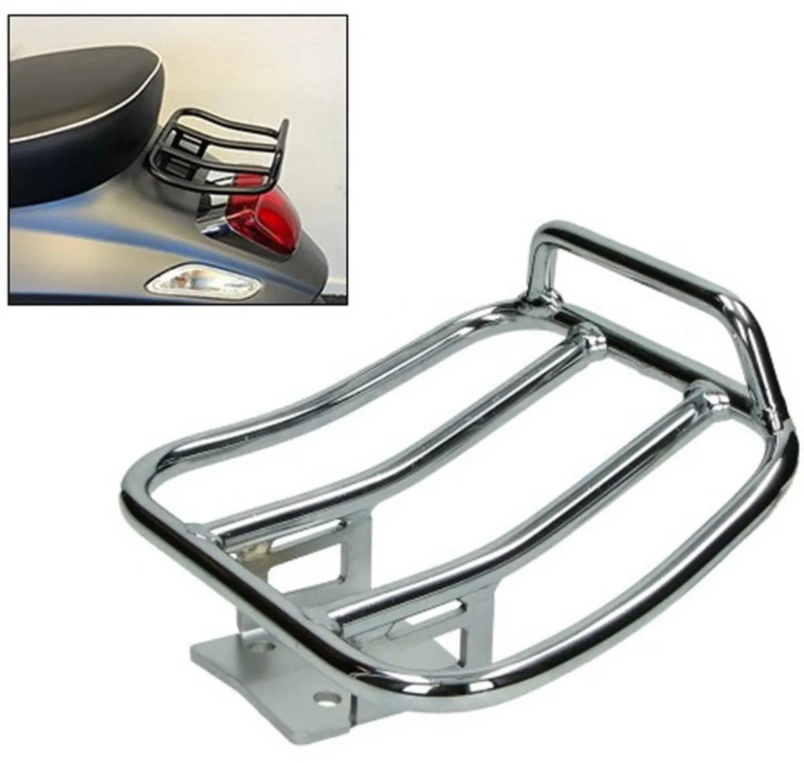 Achterdrager Python Sport Vespa Primavera / Sprint / Vespa Elettrica Chroom