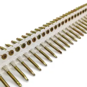 adunox magazijnschroeven lange riem - OSB stiftframeschroeven met fijne draad, boorpunt, geel verzinkt, 3,9 x 30 mm, VE: 1000 st