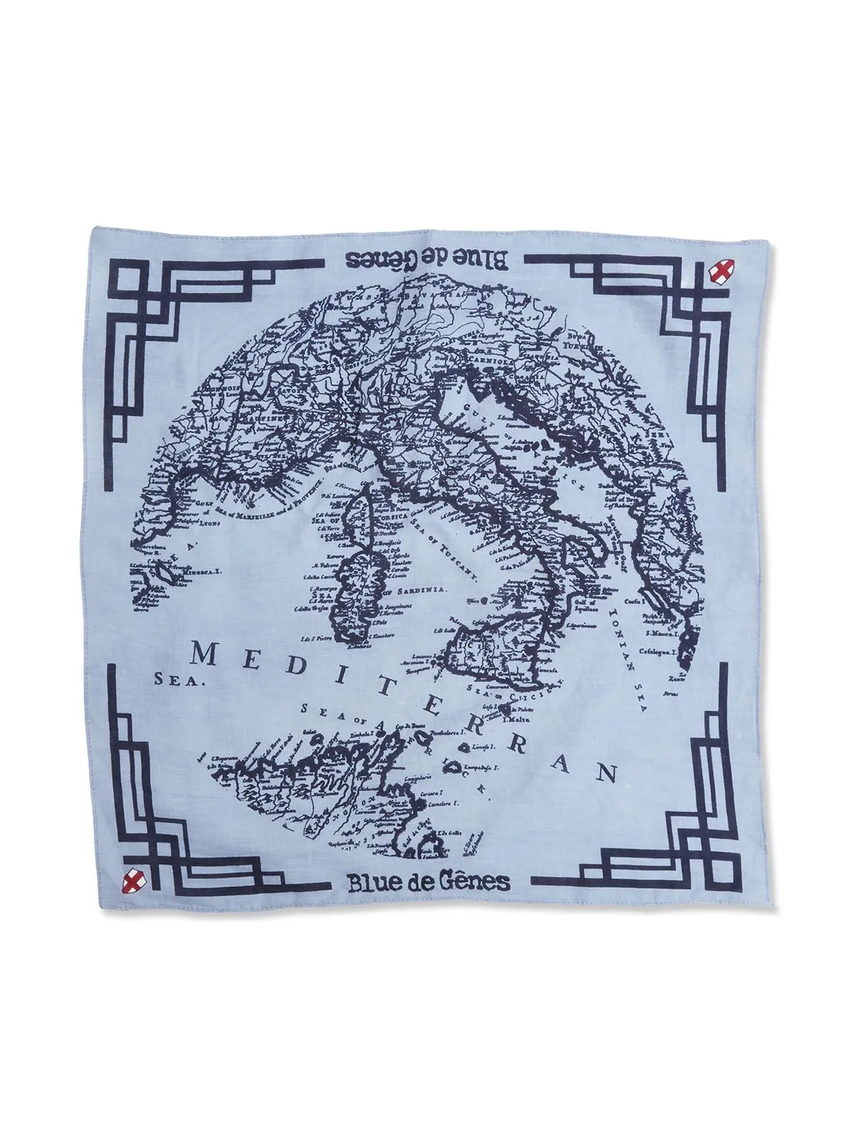 Blue de Genes Grafico Scarf Blue