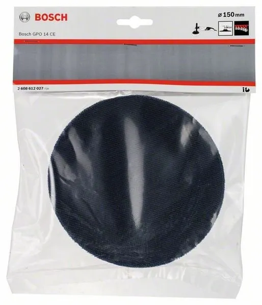 BOSCH Steunplaat M14, diameter 150 mm, met klittenband Diameter = 150 mm 2608612027