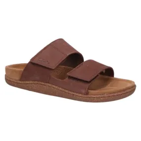 Clarks Pilton Strap Slipper brown nubuck