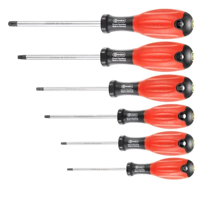 CONNEX SET SCHROEVENDRAAIERS TX 6dlg 1com