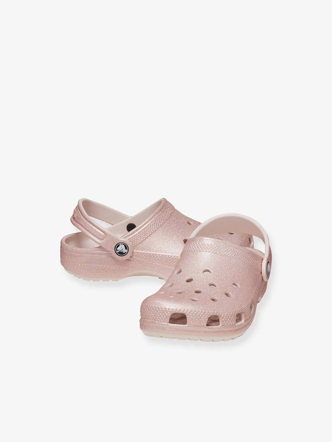 CROCS  BABYKLOMPEN 206992 CLASSIC GLITTER CROCS(TM)  NUDE