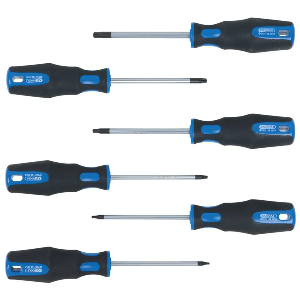 ERGOTORQUEPLUS SCHROEVENDRAAIERSET, 6DLG, TORX MET BORING *