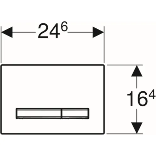Geberit bedieningsplaat Sigma50 zwart/chroom