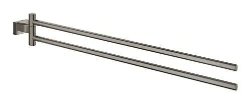 Grohe Essentials Cube handdoekhouder hard graphite geborsteld