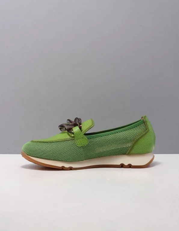HISPANITAS HV232552  MOCASSINS  DAMES  GROEN