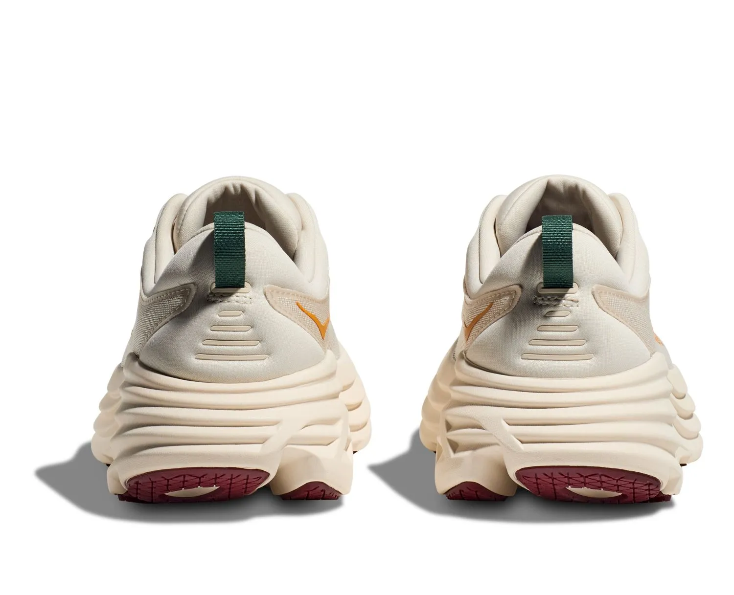 Hoka Bondi 8 hardloopschoenen wit/rood heren
