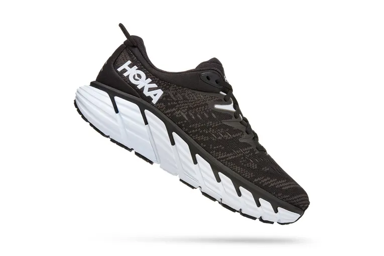 Hoka Gaviota 4 loopschoen zwart/wit dames