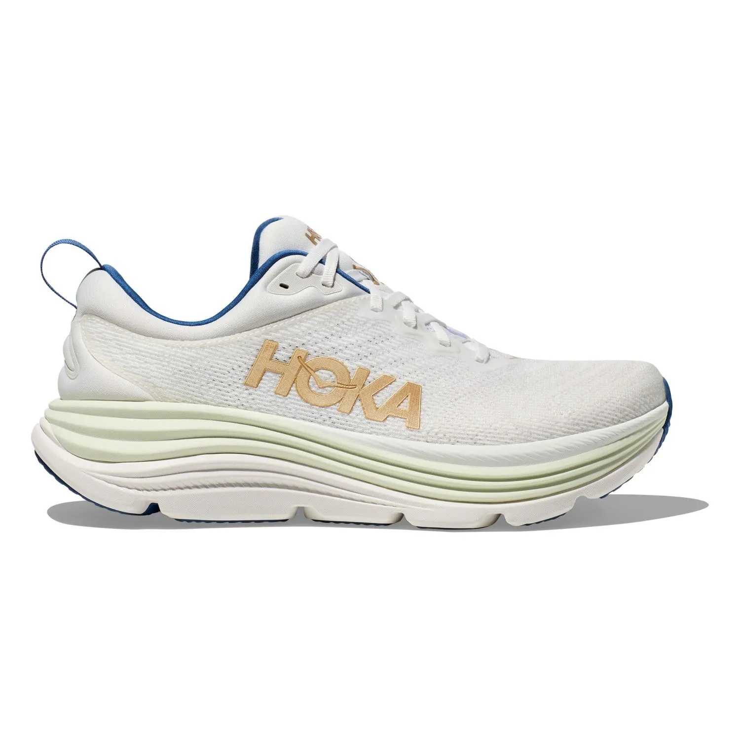 Hoka Gaviota 5 hardloopschoenen wit heren