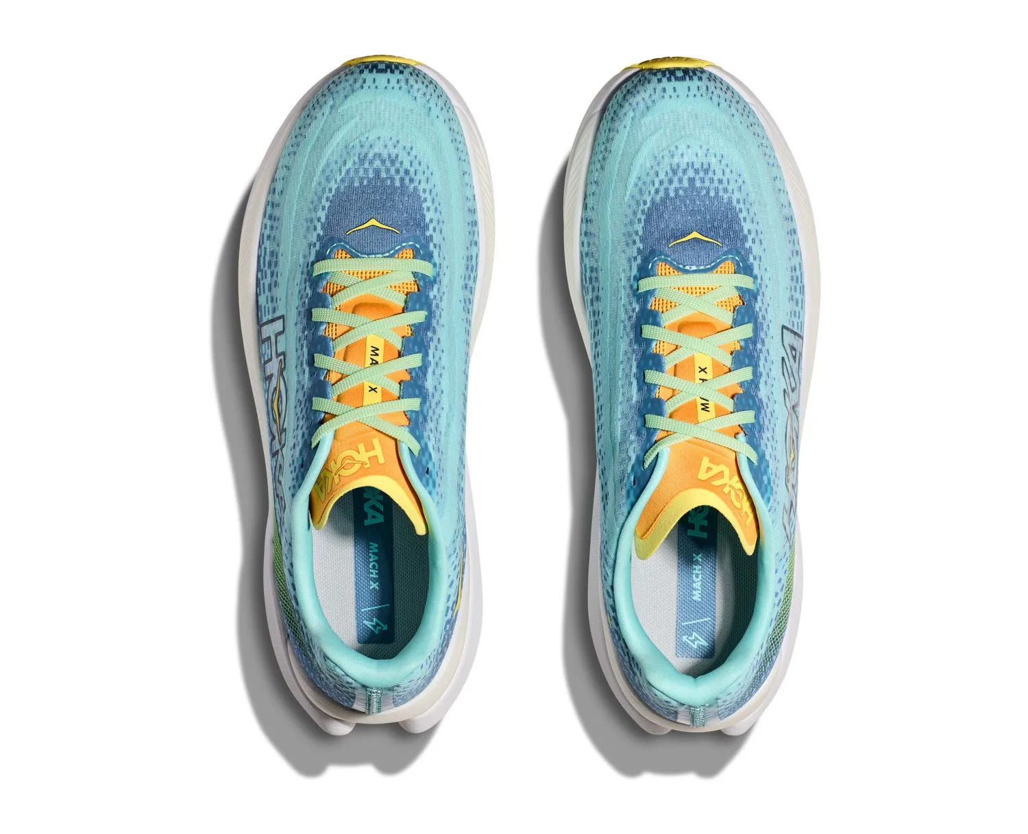 Hoka Mach X hardloopschoenen lichtblauw heren