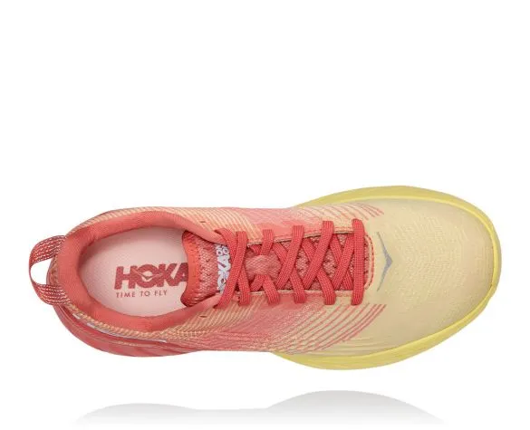 Hoka One One Mach 3 hardloopschoenen roze/geel dames