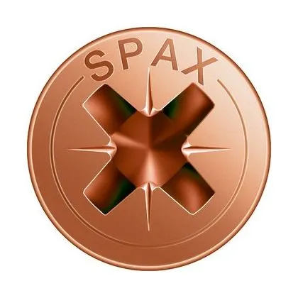 HOUTSCHROEF  SPAX BRUIN POZIDRIVE VOLDRAAD VERZONKEN KOP