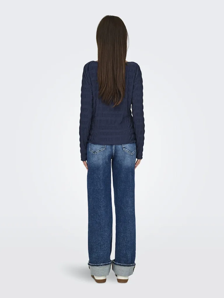 JDYHELLA L/S ONECK TOP