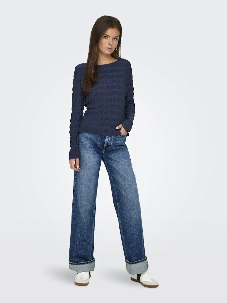 JDYHELLA L/S ONECK TOP