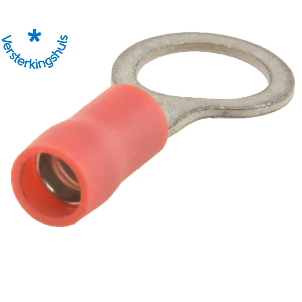 Kabelschoen ring M8 Ø8.4mm* rood (50x)