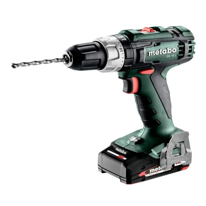METABO SB 18 L ACCU HAMERBOOR 18V INCL 2X2AH LI POWER + LADER