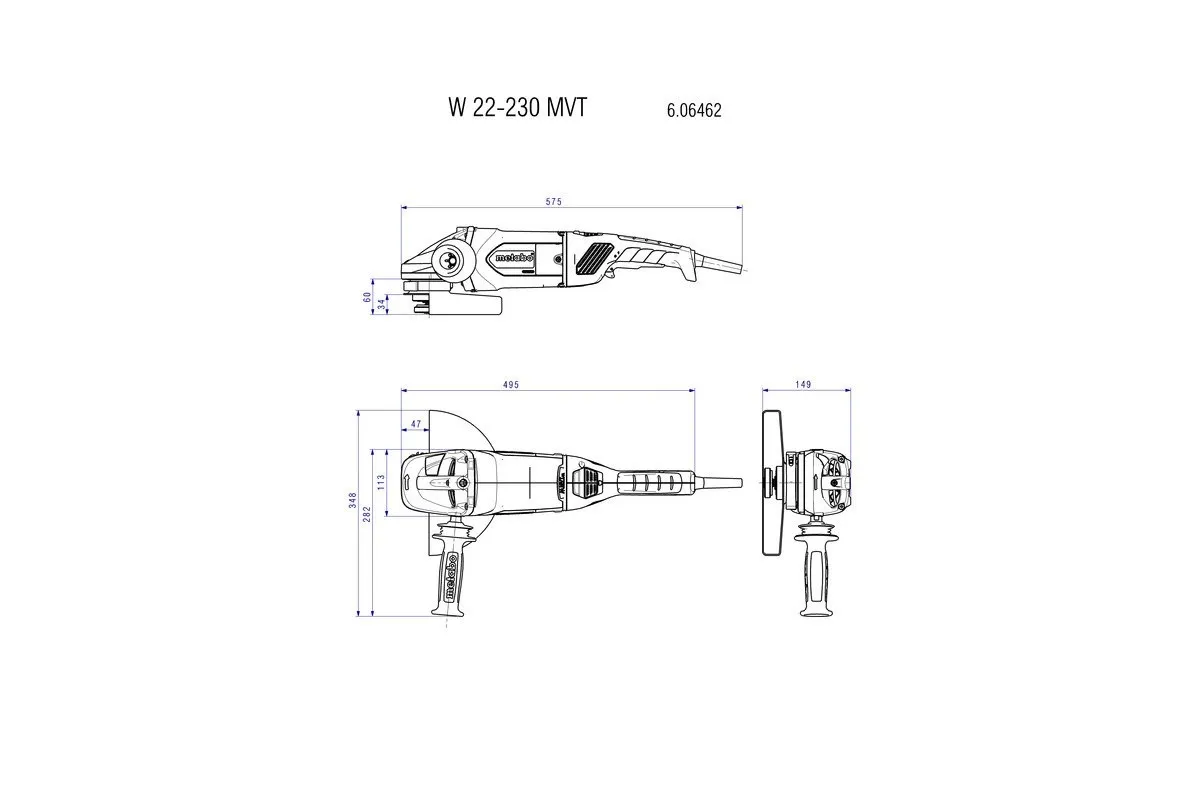 METABO W 22230 MVT HAAKSE SLIJPER (606462260)