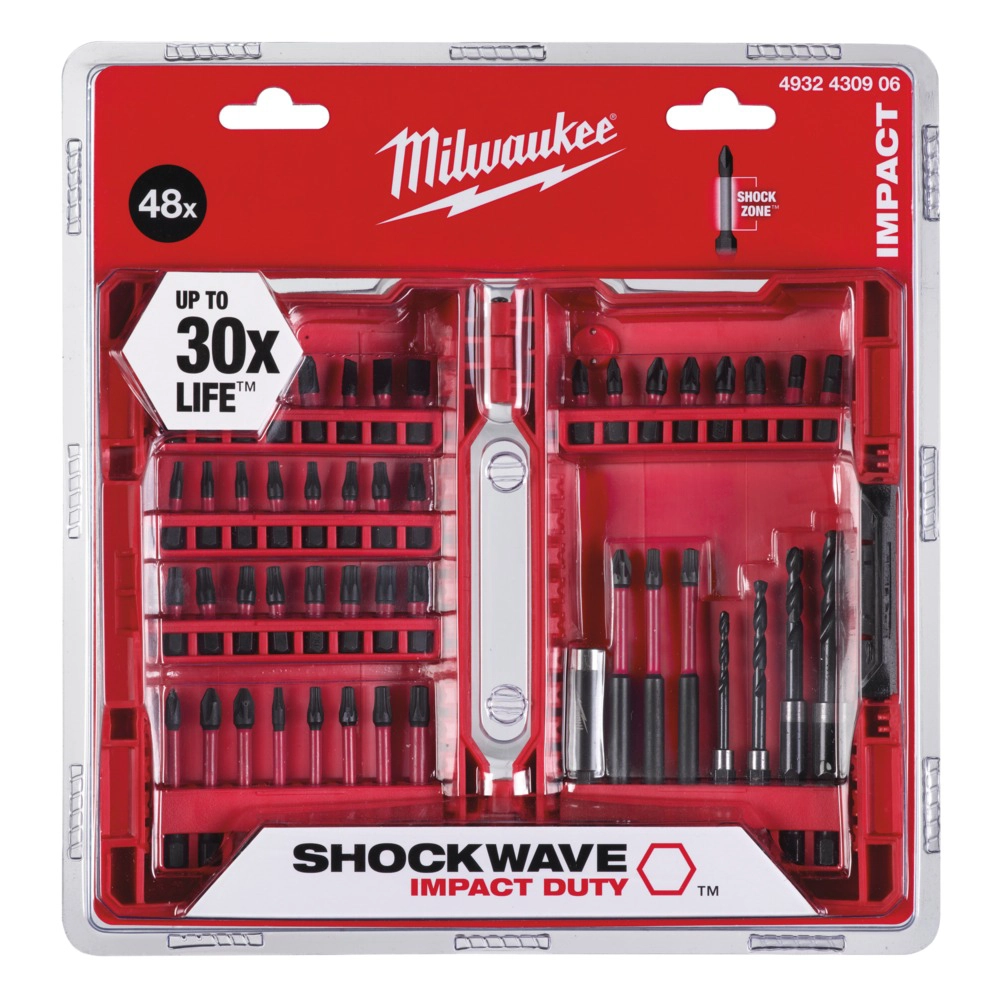 Milwaukee Shockwave Schroefbitset, 48 stuks
