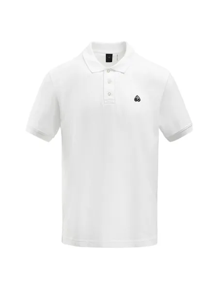 MOOSE KNUCKLES MOOSE KNUCKLES MEN PIQUE POLO  WHITE