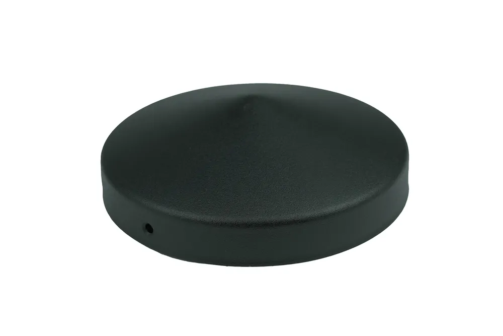 PAALKAP ZWART ROND VOOR 10 CM PALEN  PER STUK