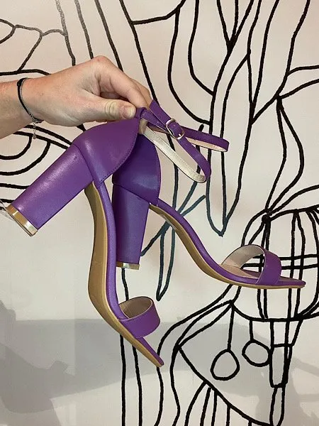 Paarse heels