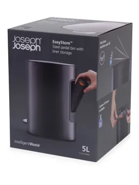 Pedaalemmer "EasyStore" zwart - 5 l