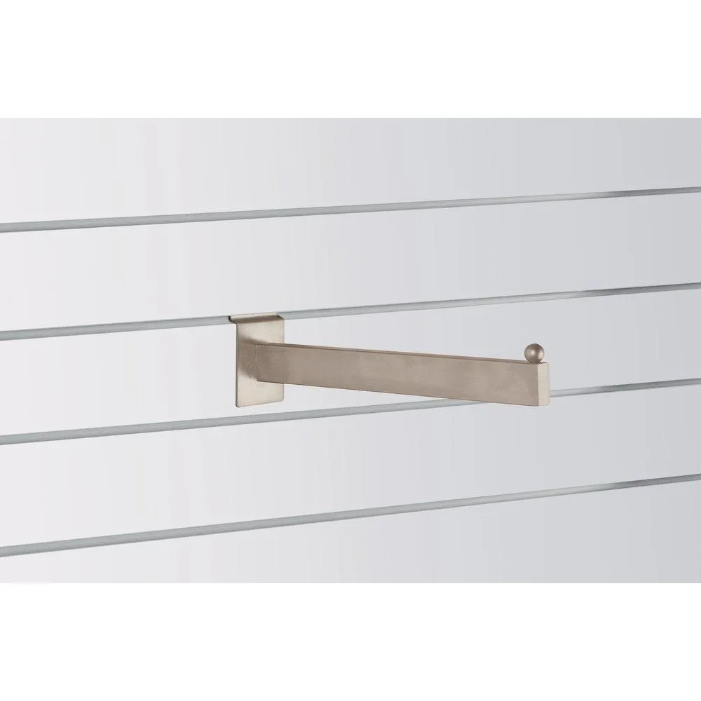 Presentatiestang geborsteld nikkel 30cm