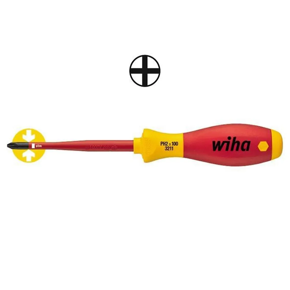 SCHROEVENDRAAIER 3211 SLIMFIX MAAT PH 1 KLINGLENGTE 80 MM VDE GEISOLEERD(NL+BE)