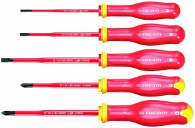 Set van 5 geÏsoleerde schroevendraaiers met extra dun bled:
