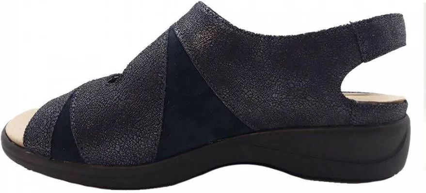 Solidus Blauwe Sandalen Lia WIjdte H