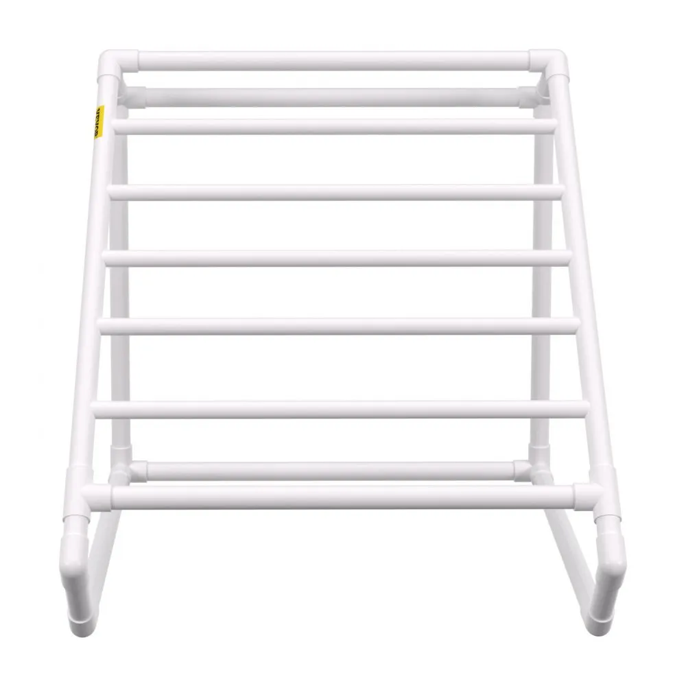 VEVOR handdoekenrek, handdoekenrek met 8 handdoekrails, vrijstaand, handdoekenrek voor spazwembaden, 138 x 138 x 140 cm, wit, dr