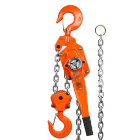 VEVOR rateltakel staal 6T laadvermogen katroltakel 5.8m hefhoogte hefboomtakel Ф10x30mm hijsketting maat kettingtakel 340N trekk