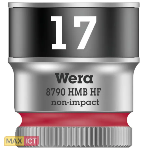 WERA 8790 HMB HF ZYKLOP HAND EN MACHINEDOP 3/8 MET VASTHOUDFUNCTIE 17.0 X 29.0 MM\"