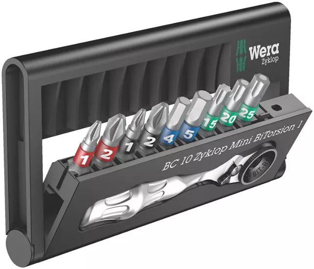 WERA BITSET ZYKLOP MINI 10DELIG
