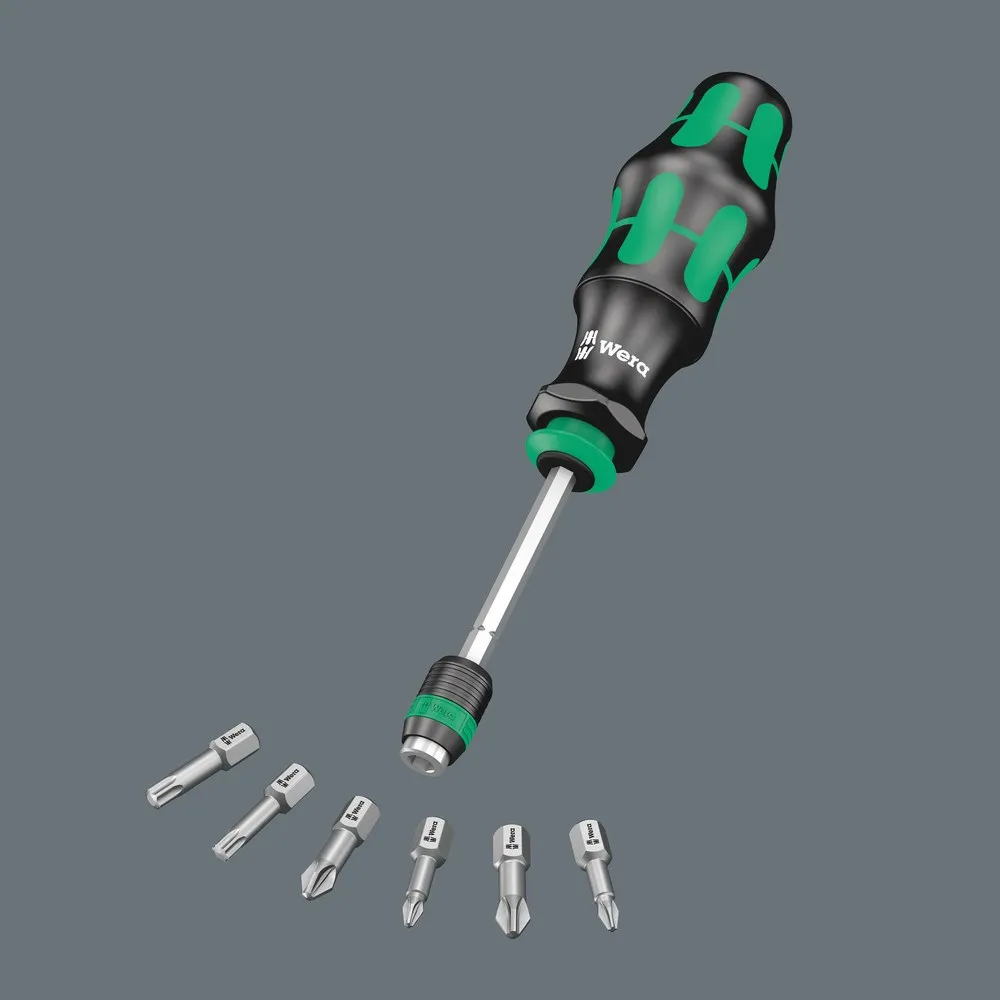 Wera kraftform kompakt 22 combi/schroevendraaier met 6 bits