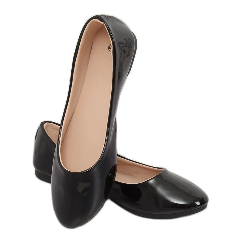 Zwarte damesballerina's JX76P Zwart