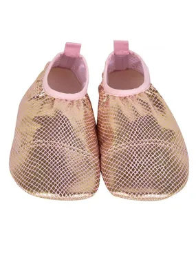 Zwemschoenen "Mermaid" lichtroze/goudkleurig